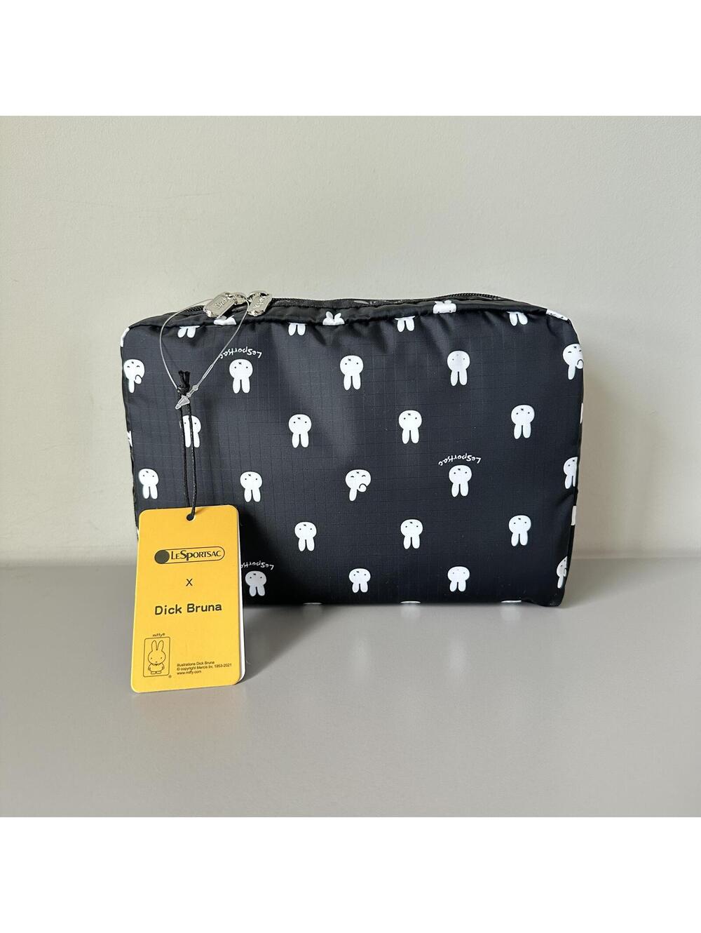 Lesportsac Miffy Extra Large Rectangular Cosmetic Bag NWT
